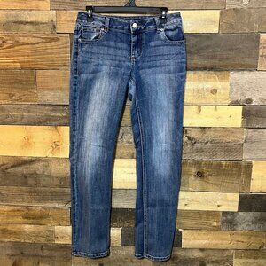 Maurices Womens Blue Jeans Size 4 Reg Straight Leg